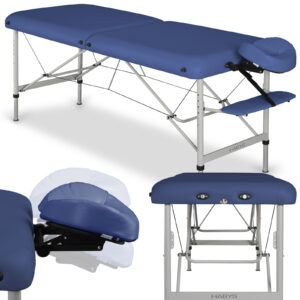 Panda Alu inklapbare massagetafel 70 cm marineblauw Habys