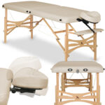 Panda inklapbare massagetafel 60 cm beige Habys
