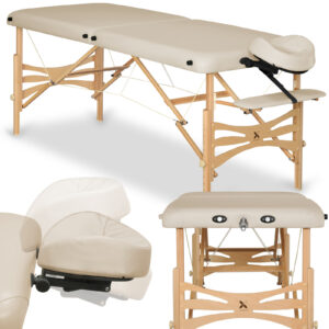 Panda inklapbare massagetafel 60 cm beige Habys