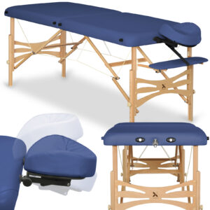Panda inklapbare massagetafel 70 cm marineblauw Habys