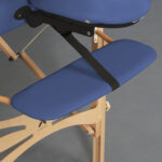 Panda inklapbare massagetafel 70 cm marineblauw Habys