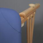 Panda inklapbare massagetafel 70 cm marineblauw Habys
