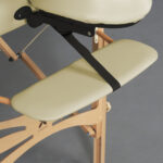 Panda inklapbare massagetafel 70 cm tweedelig beige Habys