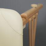 Panda inklapbare massagetafel 70 cm tweedelig beige Habys