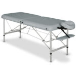Panda inklapbare massagetafel aluminium 70 cm grijs Habys