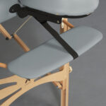 Panda Light Wood inklapbare massagetafel 70 cm grijs Habys