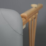 Panda Light Wood inklapbare massagetafel 70 cm grijs Habys