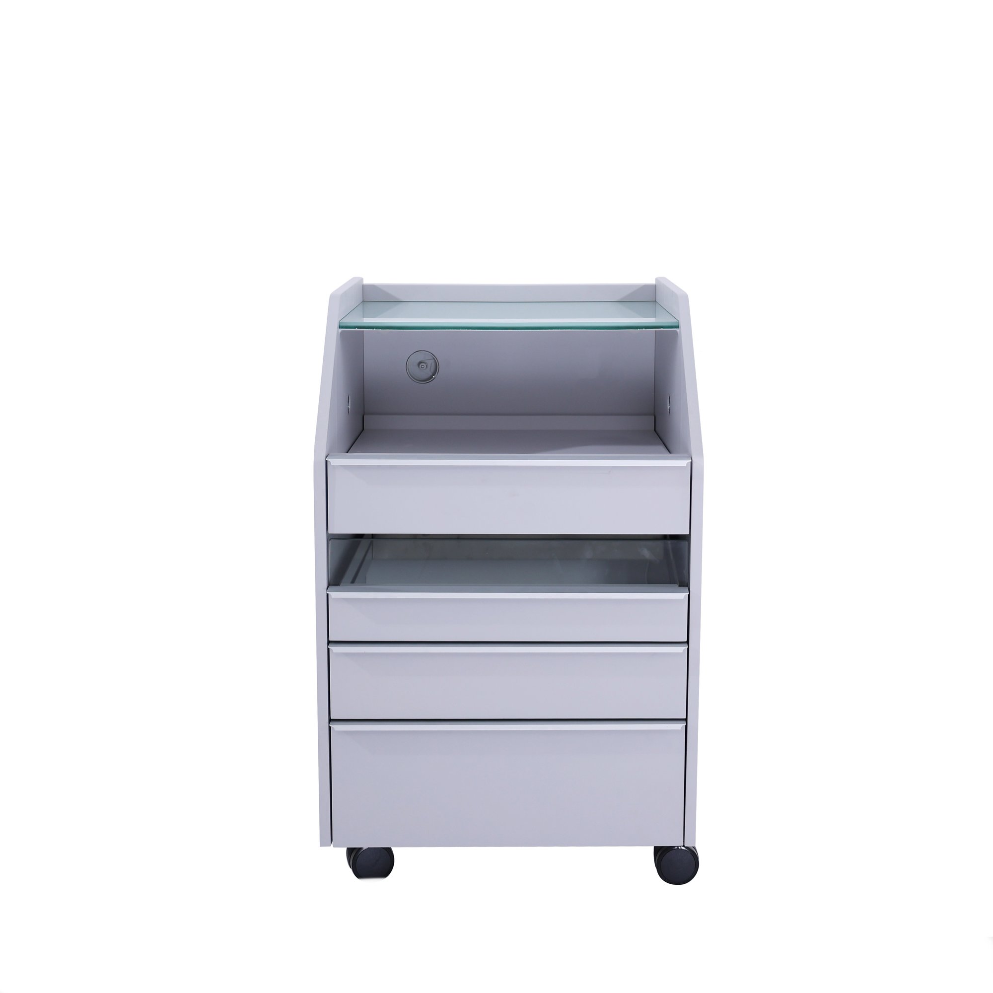 Pedicuretrolley UV-licht glazen blad DD Wellness Pedicuretrolley UV-licht glazen blad DD Wellness