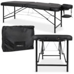 Rico inklapbare massagetafel 70 cm vaste werkhoogte zwart Habys