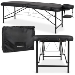 Rico inklapbare massagetafel 70 cm vaste werkhoogte zwart Habys