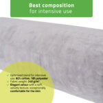 Rolhoes velours 15 x 60 cm donkergrijs Habys