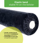 Rolhoes velours 15 x 60 cm zwart Habys