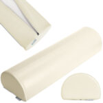 Rolkussen halfrond beige Habys
