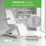 Selia PRO 4 behandelstoel elektrisch kantelbaar wit Habys