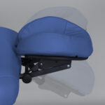 Smart inklapbare massagetafel aluminium X-Lock donkerblauw Habys