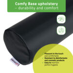 Steunrol 12x60 cm zwart Habys