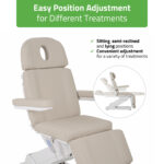 Tavia behandelstoel elektrisch beige Habys