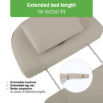Tavia behandelstoel elektrisch beige Habys