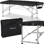 Torina inklapbare massagetafel 71 cm zwart Habys