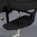 Torina inklapbare massagetafel 71 cm zwart Habys