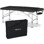 Torina inklapbare massagetafel 71 cm zwart Habys