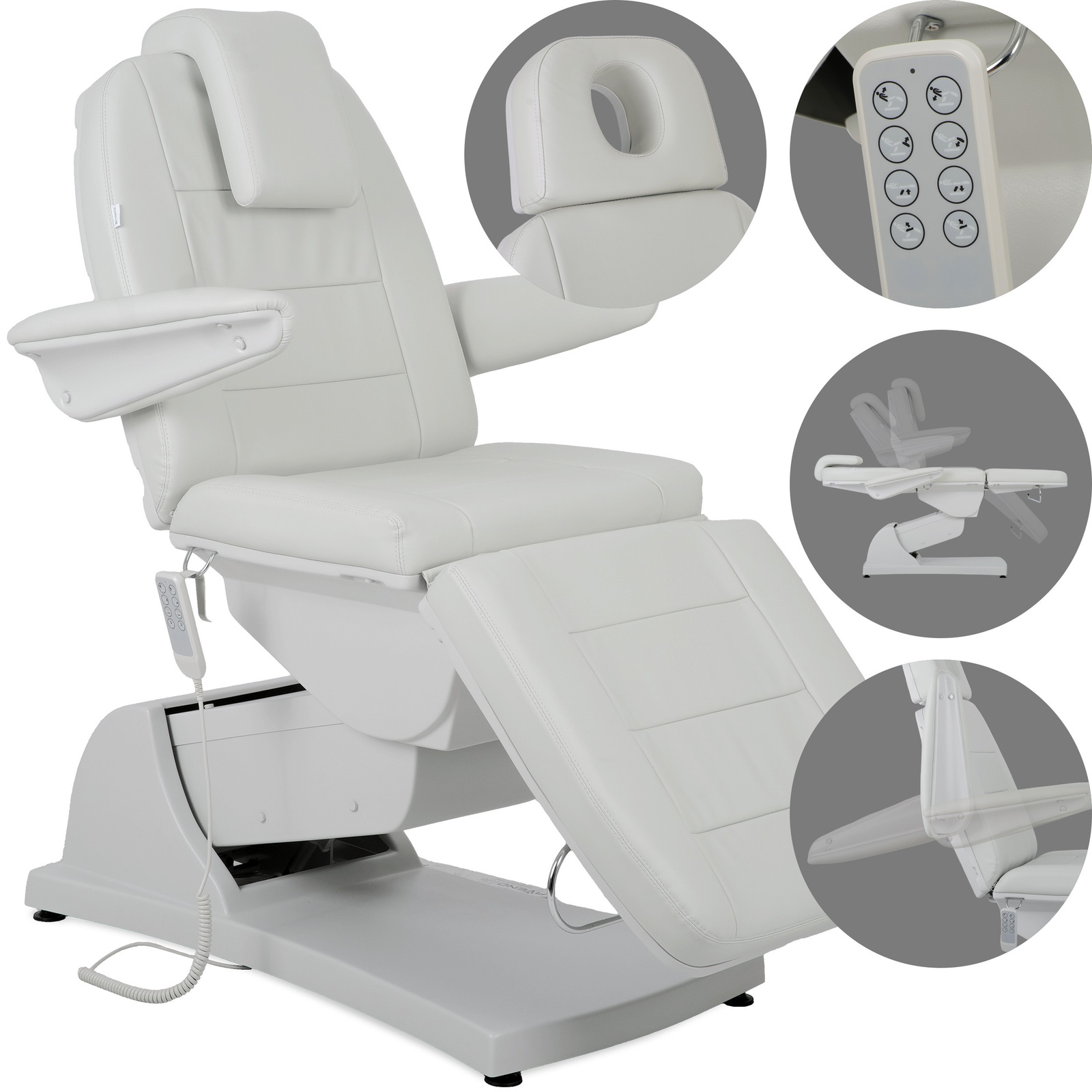 Velora PRO 4 behandelstoel elektrisch lichtgrijs Habys Velora PRO 4 behandelstoel elektrisch lichtgrijs Habys