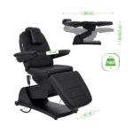 Velora PRO 4 behandelstoel elektrisch zwart Habys