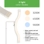 Vena Light cosmetische lamp golvend dimbaar wit Habys