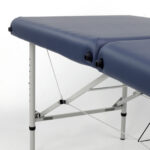 Verona inklapbare massagetafel aluminium zwart Habys