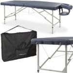 Verona inklapbare massagetafel blauw Habys