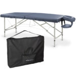 Verona inklapbare massagetafel blauw Habys