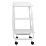 Vexo trolley 3 schappen zwenkwielen wit Habys