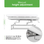 VIGO 1 massagetafel met handmatige hoogteverstelling wit Habys