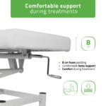 VIGO 1 massagetafel met handmatige hoogteverstelling wit Habys