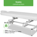 VIGO 1 massagetafel met handmatige hoogteverstelling wit Habys