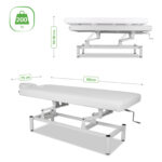 VIGO 1 massagetafel met handmatige hoogteverstelling wit Habys