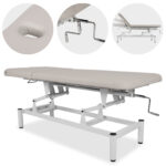 VIGO 2 massagetafel verstelbare rugleuning lichtgrijs Habys