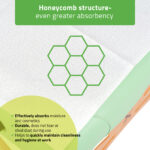 Wegwerplaken cellulose honingraatstructuur wit Habys