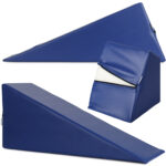 Wigkussen 70x24x30 cm marineblauw Habys