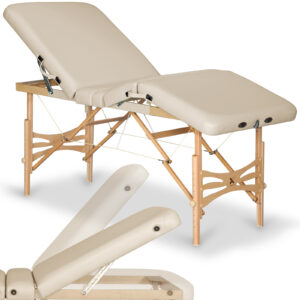 Xena inklapbare massagetafel vijfdelig beige Habys