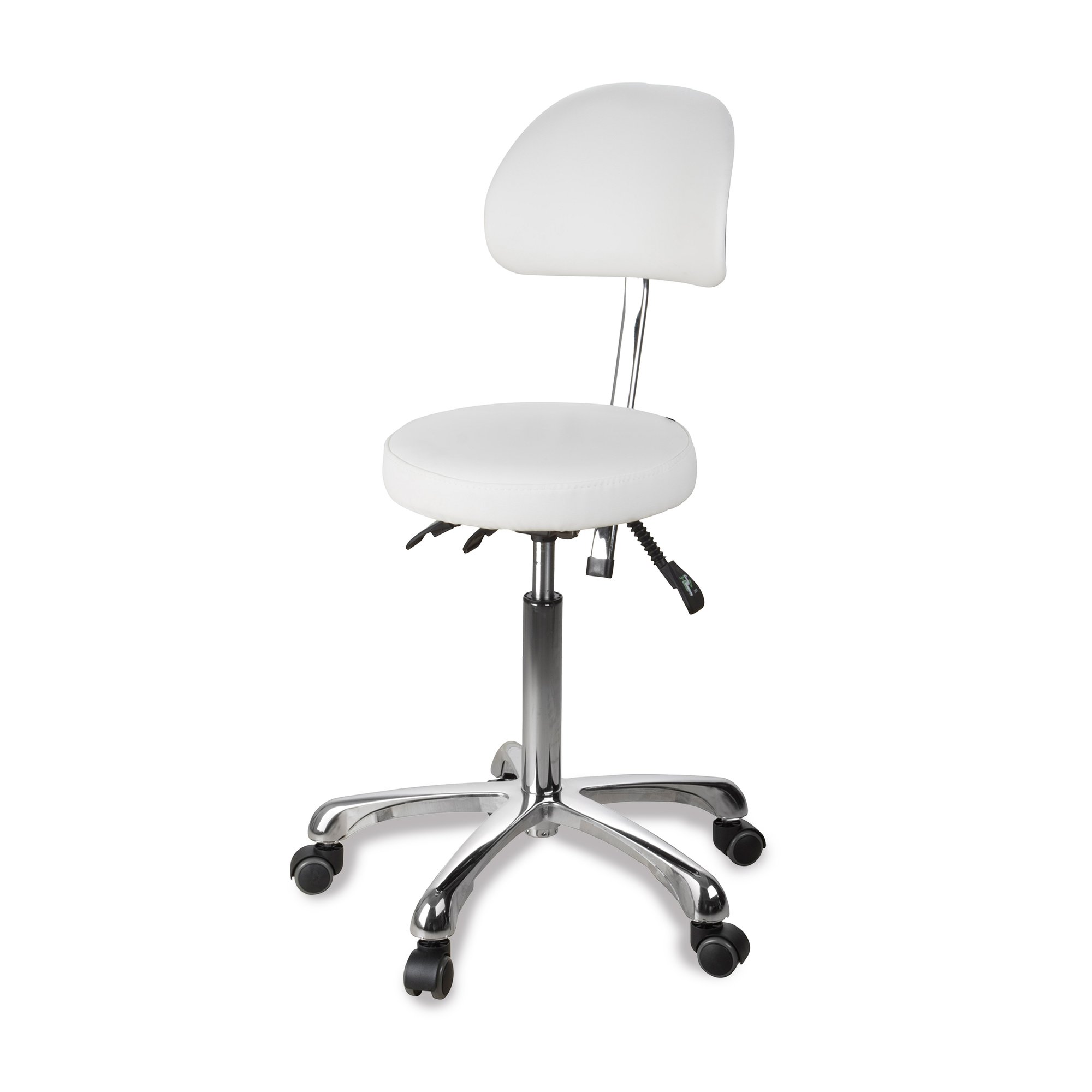 ZIN behandelkruk met rugleuning donkergrijs DD Wellness ZIN behandelkruk met rugleuning donkergrijs DD Wellness