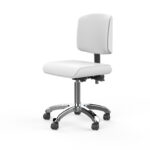 ZOI kruk ergonomische rugleuning wit Silverfox